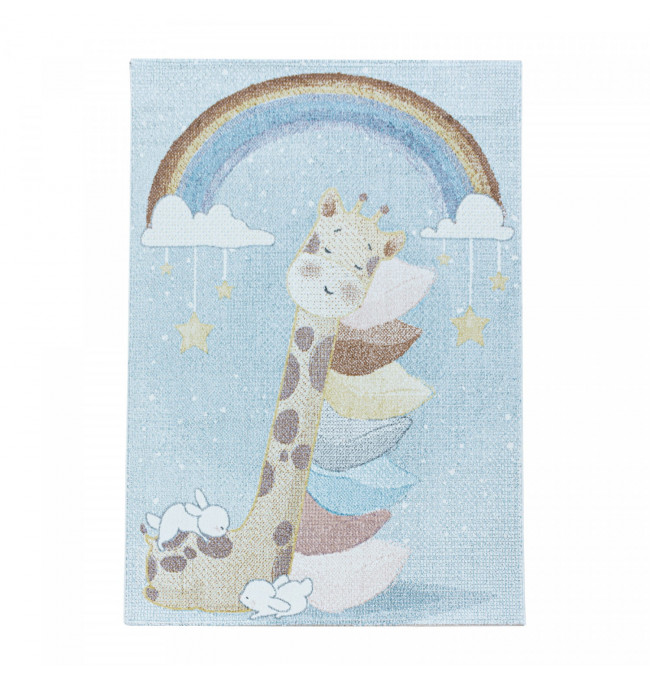 Dětský koberec Lucky Spící žirafa na obláčcích