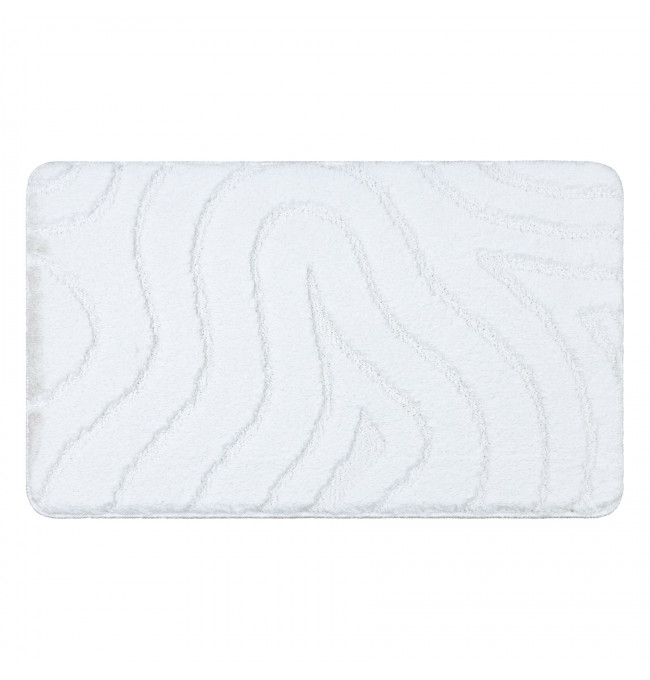 Koupelnový kobereček SUPREME WAVES vlny, bílý
