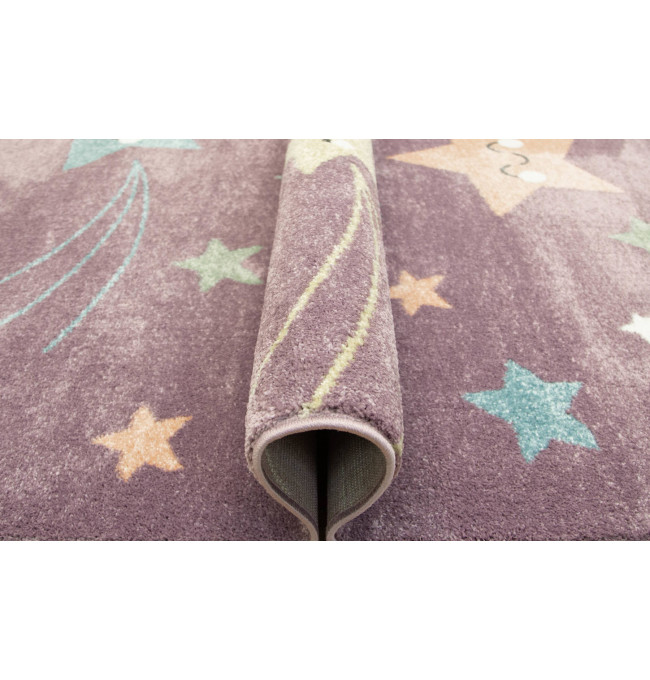 Dětský koberec Lima 1296A Hvězdy šeříkový / modrý