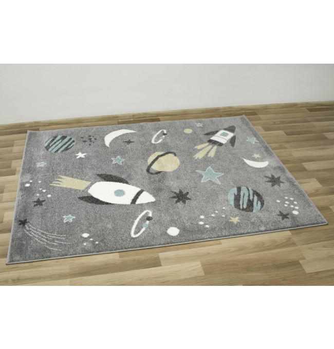 Dětský koberec Lima C276A šedý