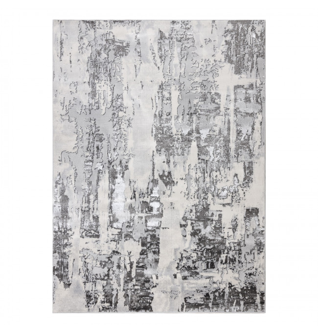 Koberec LIRA GR579 Abstrakce, strukturální, glamour - šedý