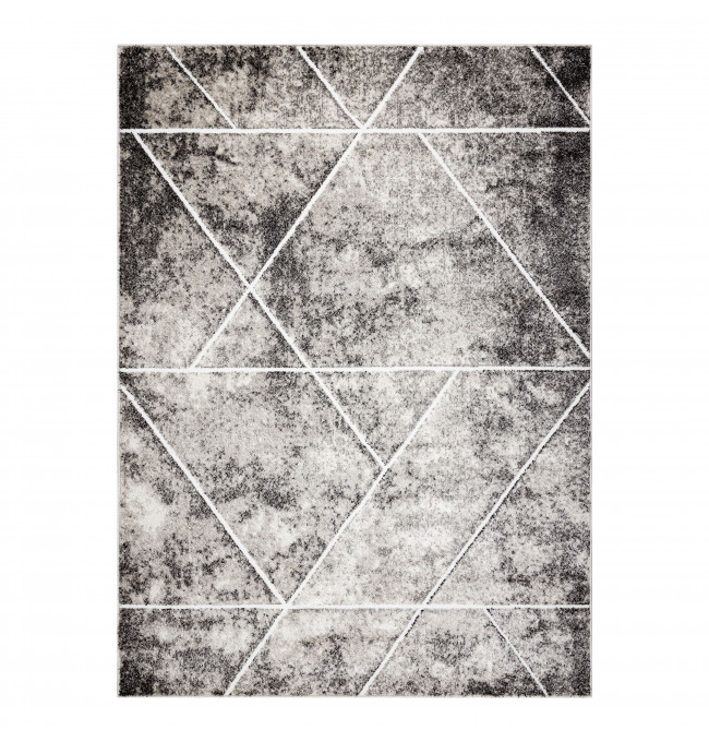 Koberec MATEO 8031/944 geometrický, trojúhelníky - strukturální šedý / béžový