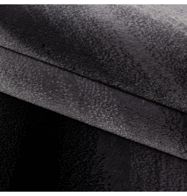 Koberec Miami vlny sivo - čierny
