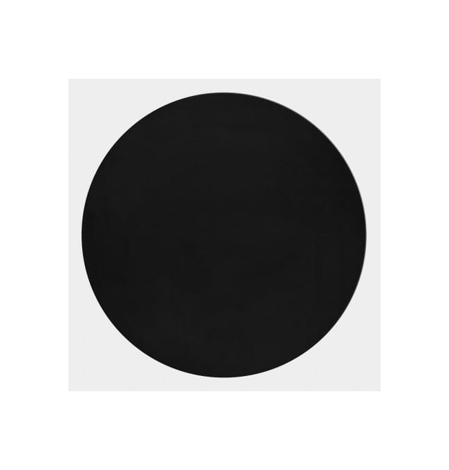 Koberec Pouffy čierny, kruh