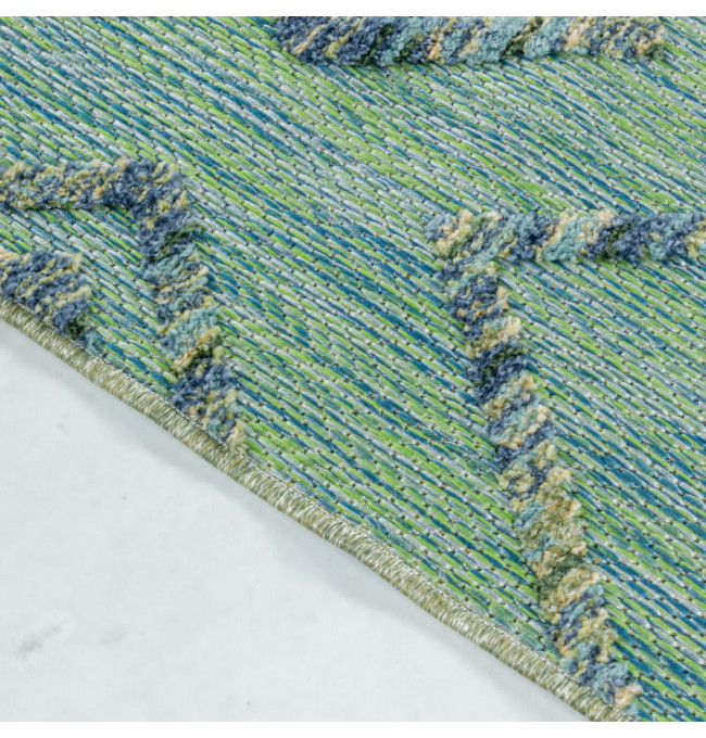 Šnúrkový koberec Bahama 3D Boho zelený 