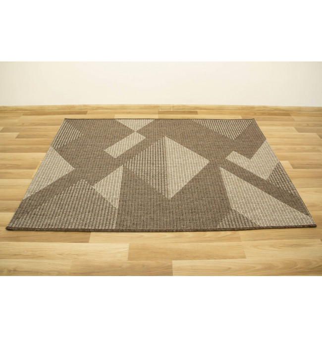 Šnúrkový koberec Grace 29503/19 Romby béžový / hnedý