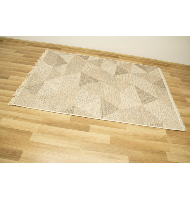 Šňůrkový koberec Oria 529/YV7-Z béžový / šedý / krémový