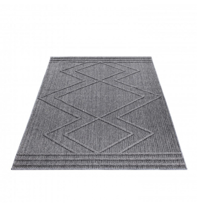 Šnúrkový koberec Patara aztécky sivý