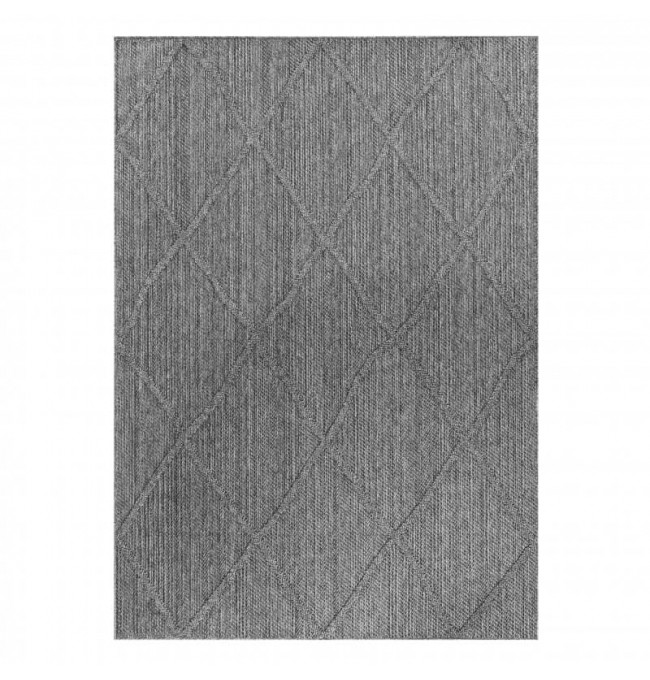 Šňůrkový koberec Patara romby šedý