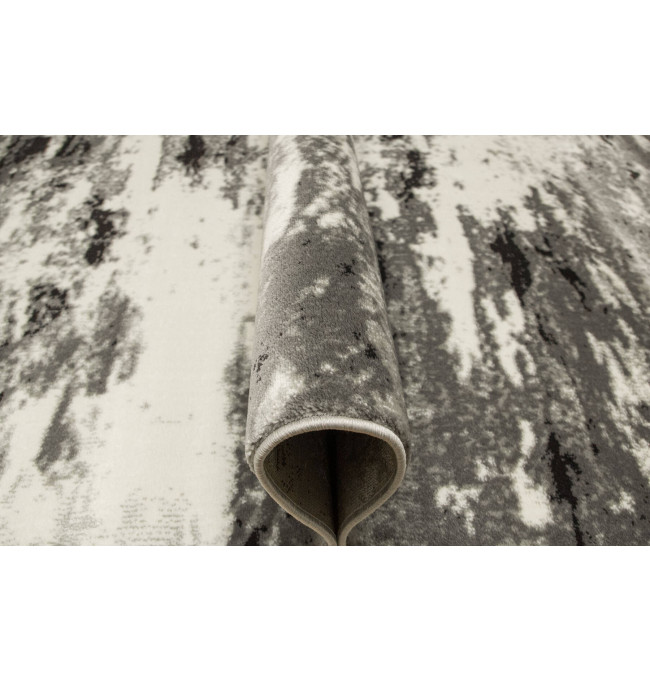 Koberec Victoria 8815B beton, šedý / černý / krémový