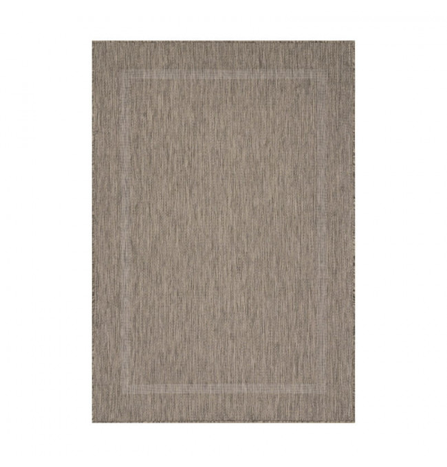 Šnúrkový koberec Relax ramka hnedý