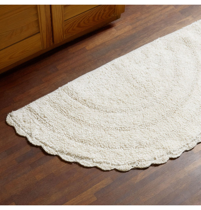 Koupelnový kobereček MIRIAM půlkruh, krémový 864617