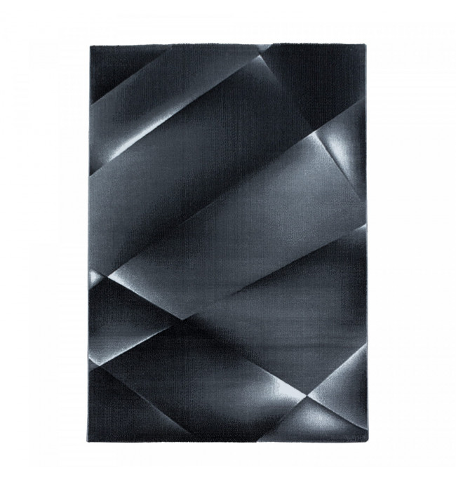 Koberec Costa geometria, sivý / čierny 