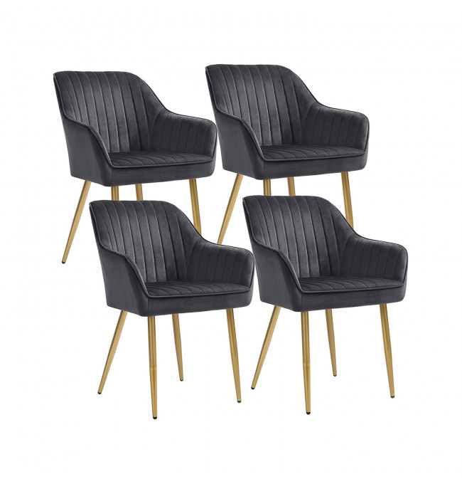 Set štyroch jedálenských stoličiek LDC077G01-4 (4 ks)