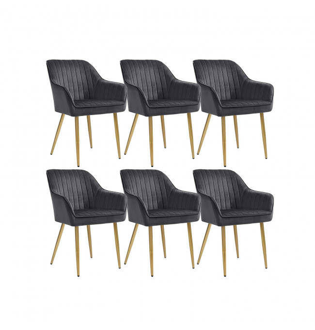 Set šiestich jedálenských stoličiek LDC077G01-6 (6 ks)