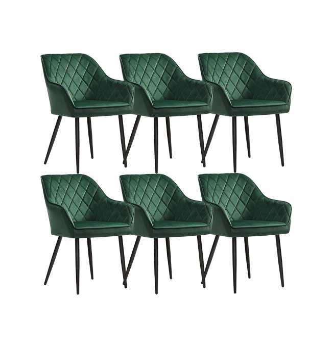 Set šiestich jedálenských stoličiek LDC088C01-6 (6 ks)
