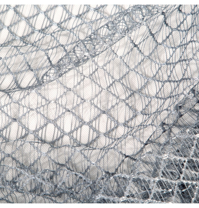 Hotová záclona AIDEN stříbrná - na průchodkách