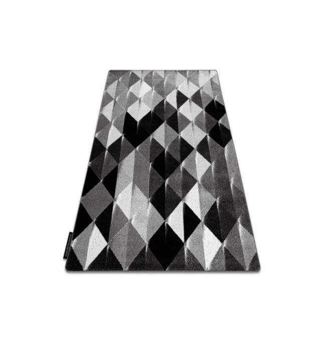 Koberec INTERO PLATIN 3D Trojúhelníky šedý
