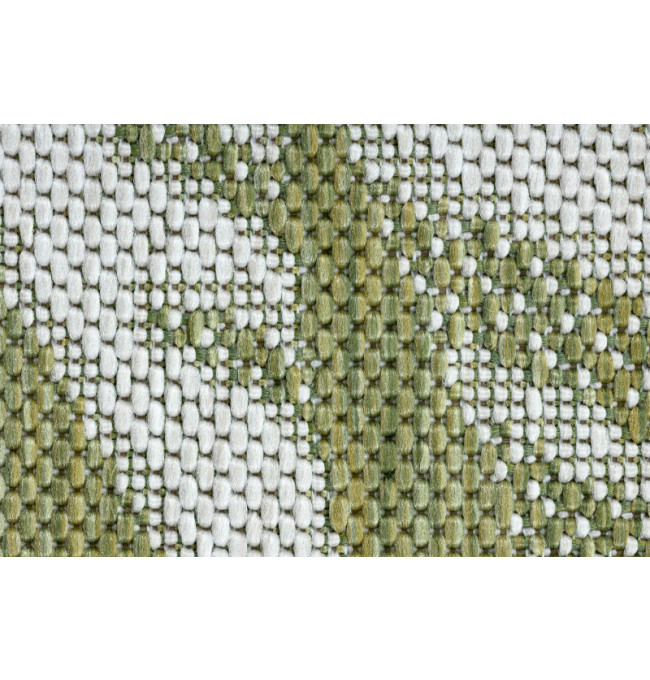 Koberec šňůrkový SIZAL SION listí Palmy, tropický 2837 ploské tkaní bílý / zelený