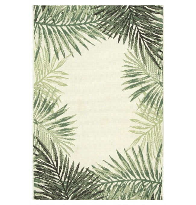 Koberec šňůrkový Syrena 19435/62 Palmové listí, zelený