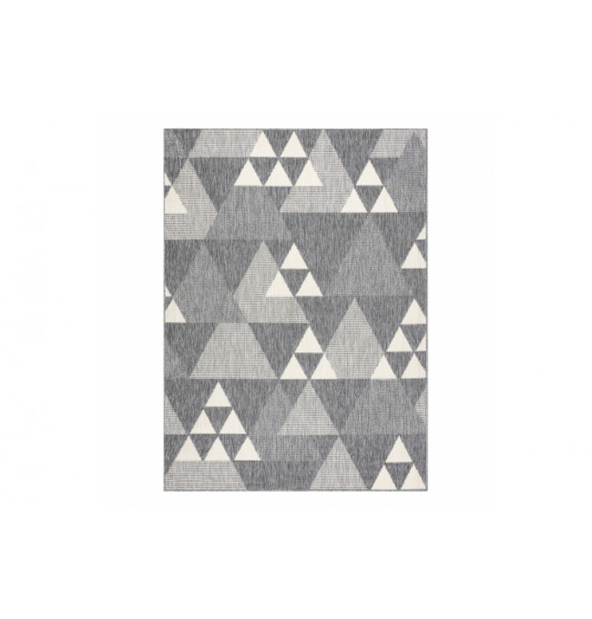 Koberec SPRING 20409332 trojúhelníky - šedý