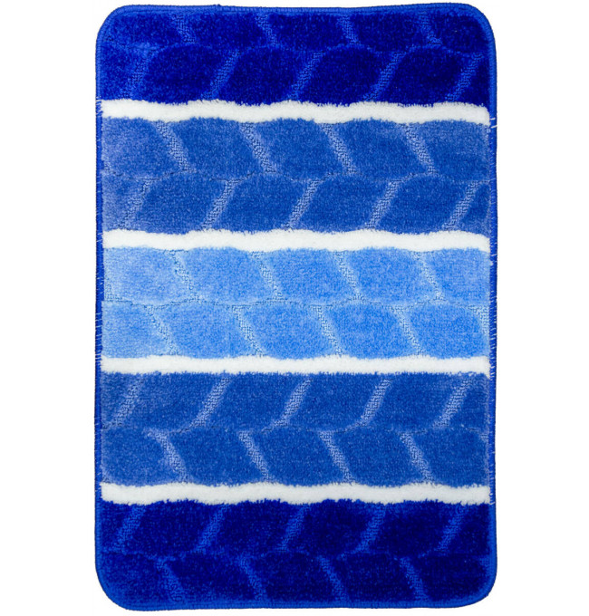 Sada koupelnových koberečků FANO pruhy, modrá