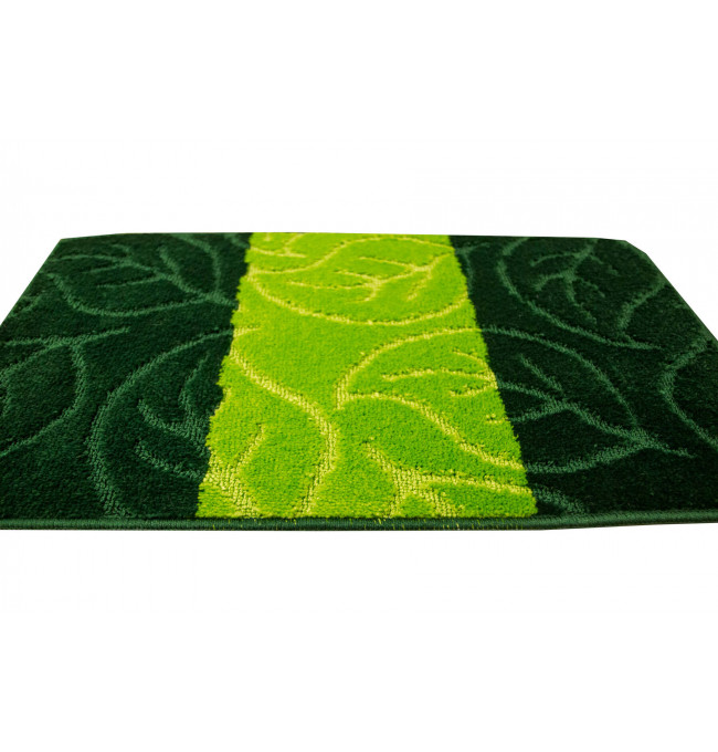 Sada koupelnových koberečků MILANO lahvově zelená, listí