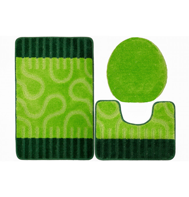 Sada koupelnových koberečků RONDA zelená