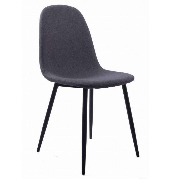 Jídelní židle DART tmavě šedá (černé nohy)