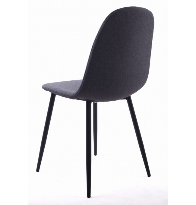 Set tří jídelních židlí DART tmavě šedé (černé nohy)