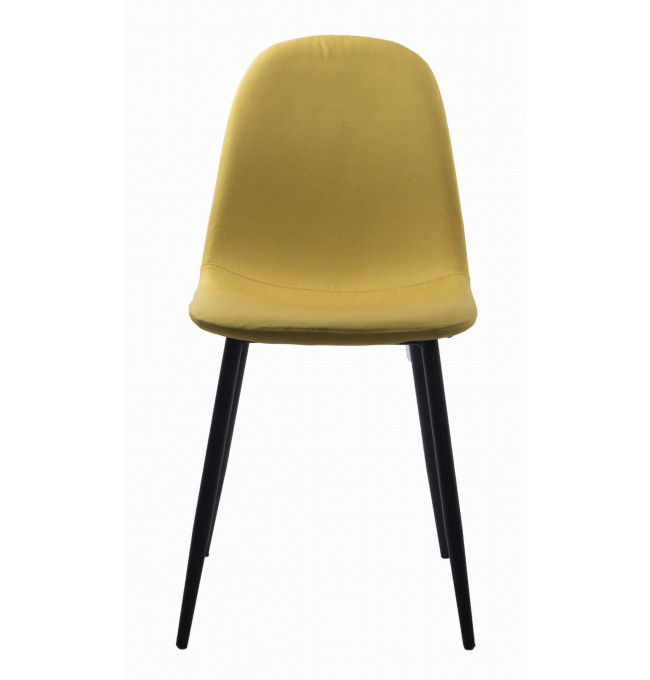 Set troch jedálenských stoličiek DART žlté (čierne nohy)