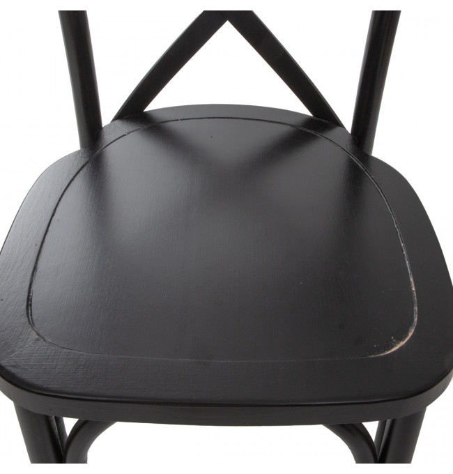 Jedálenská stolička DREV čierna 875743