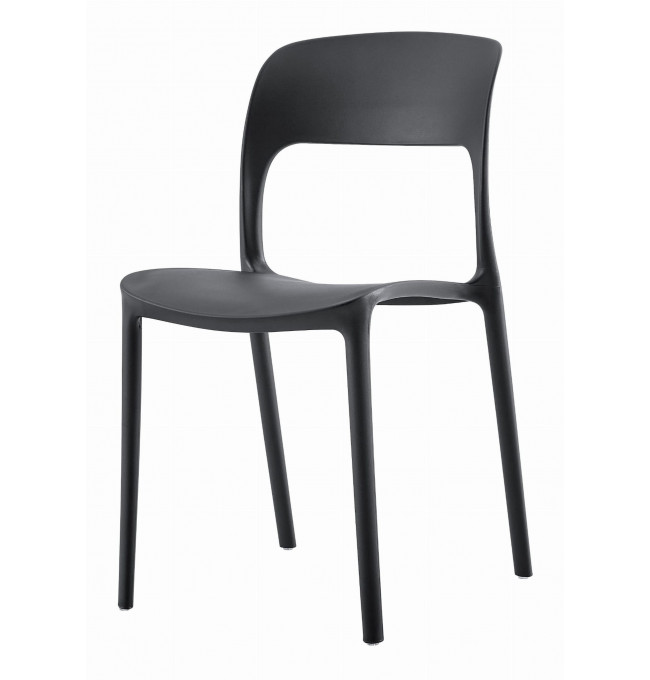 Set čtyř židlí IPOS černé (4ks)