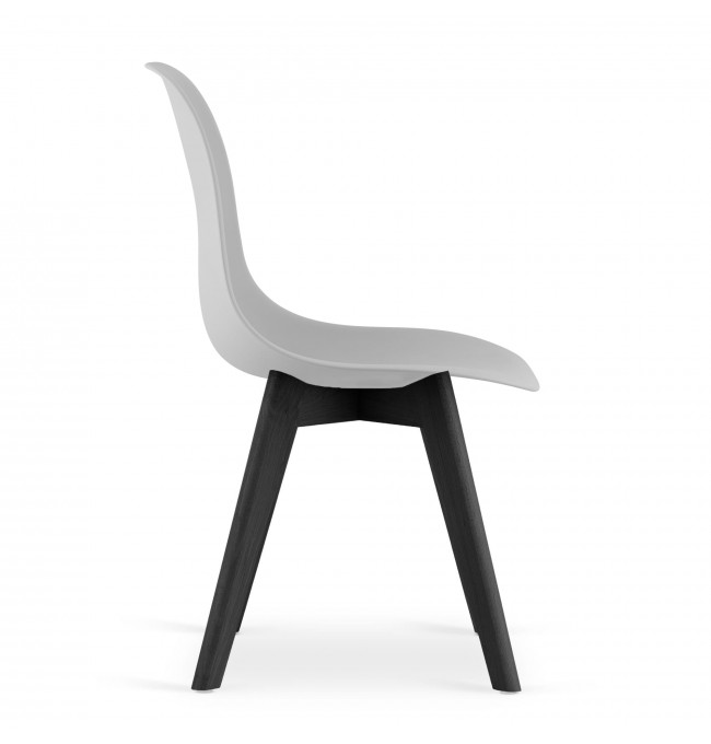 Set jídelních židlí KITO šedé (černé nohy) 4ks
