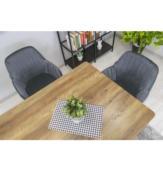 Set jídelních židlí LUGO tmavě šedé (2ks)