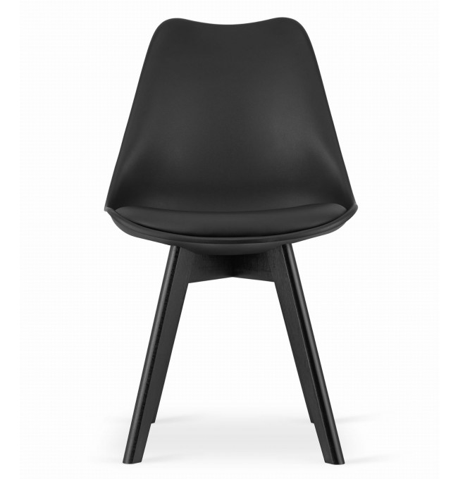 Set dvou jídelních židlí MARK - černé (černé nohy) 2ks