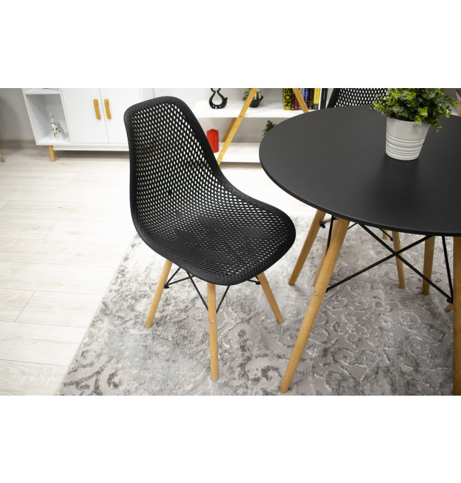 Set čtyř jídelních židlí MARO černé (4ks)