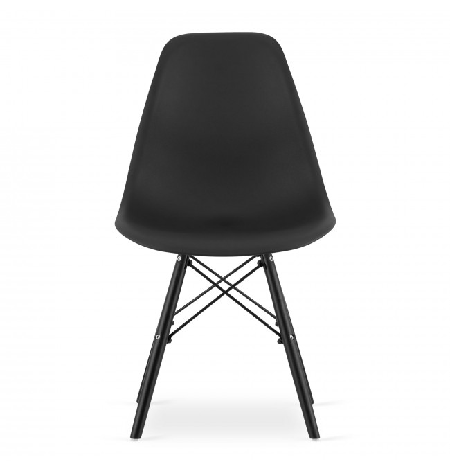Set jídelních židlí OSAKA černé (černé nohy) 4ks