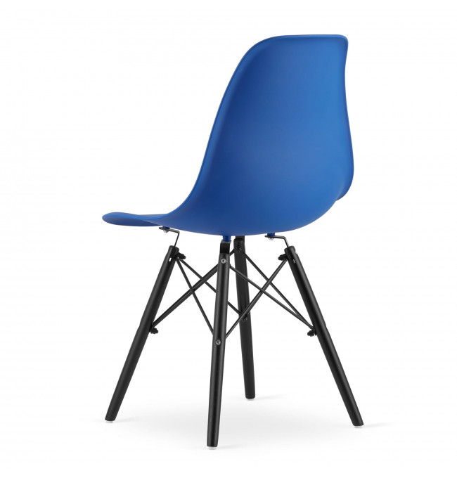 Set jídelních židlí OSAKA modré (černé nohy) 4ks