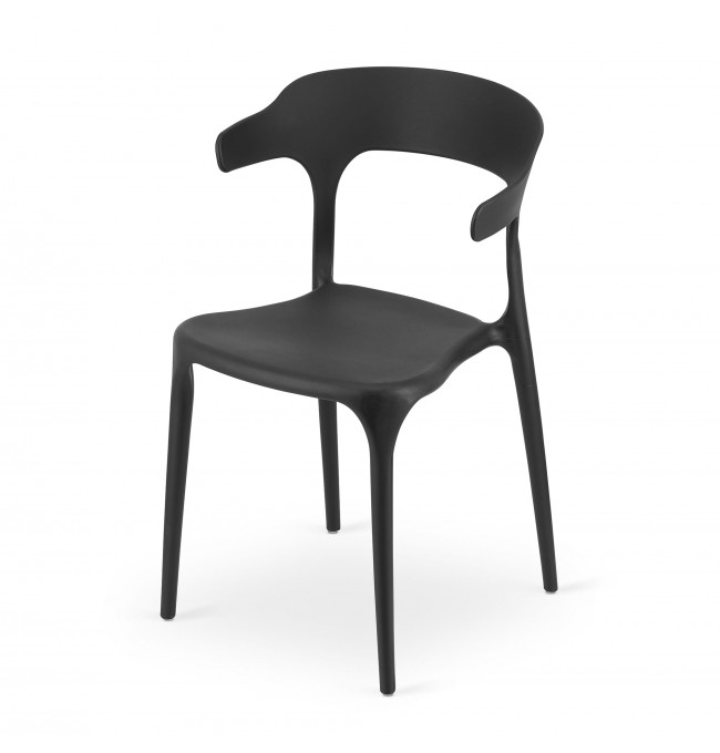 Set dvou židlí ULME černé (2ks)