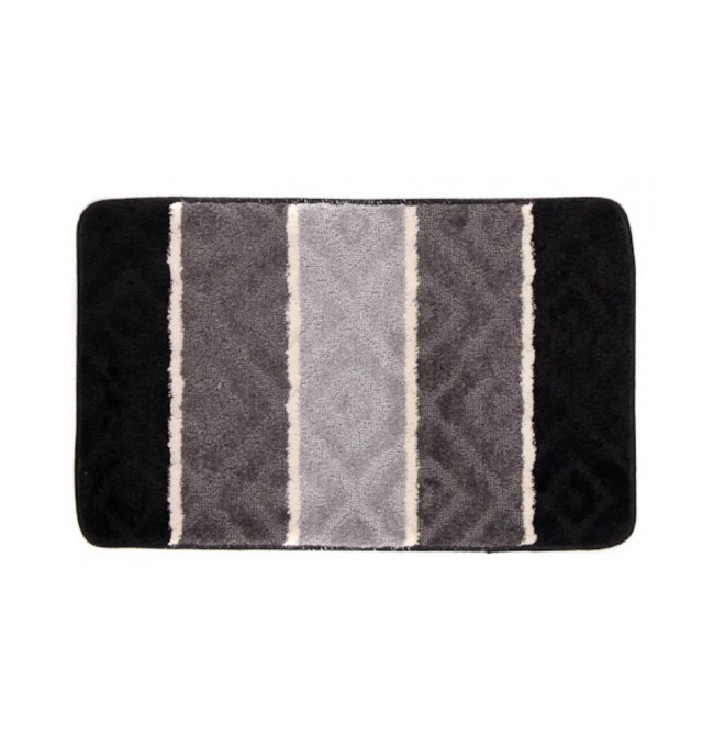 Koupelnový kobereček MULTI A5132 Romby šedý, černý