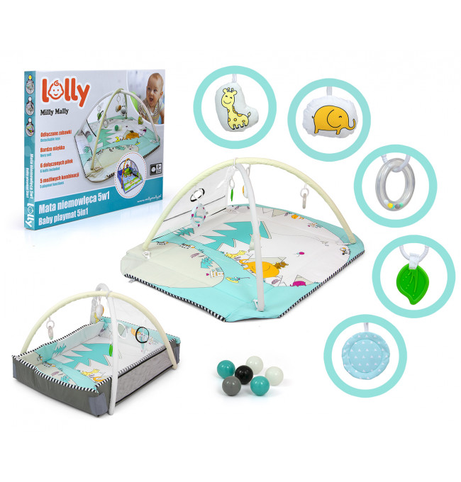 Hrací podložka pro děti Lolly Elephant 5v1