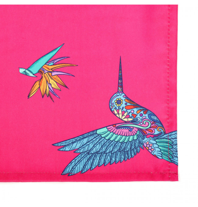 Ubrus FRIDA KAHLO s kolibříky, fuksia 877143