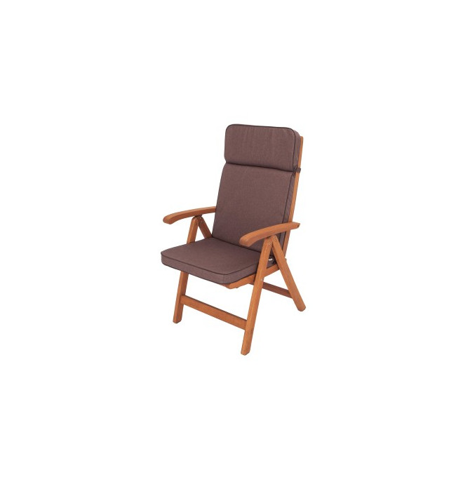 Polštář na zahradní židli ELIZA ekolen, hnědý