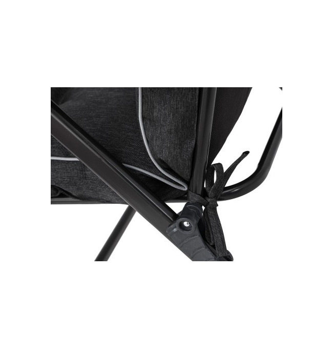 Polštář na zahradní židli LENA černý ekolen