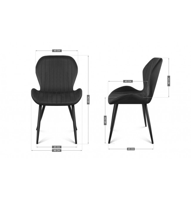 Jídelní židle Mark Adler Prince 2.0 Black