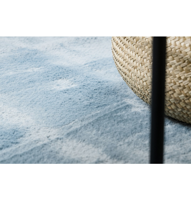 Protiskluzový koberec POSH Shaggy modrý plyš