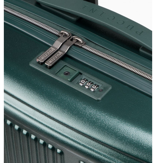 Velký tmavě zelený kufr Geneva