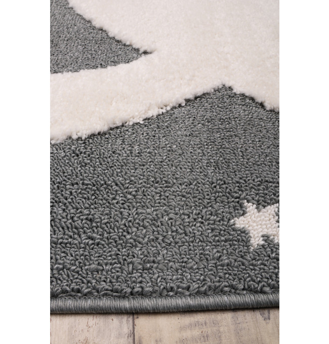 Dětský koberec Skandi Kids A1096A šedý / krémový