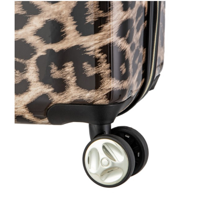 Kabinový kufr s leopardím vzorem